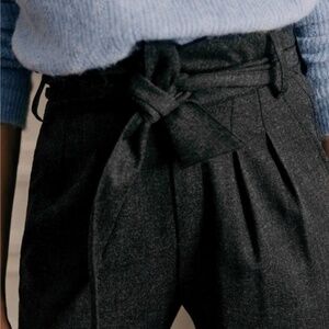 Sezane AUSTIN TROUSERS Mottled Grey Size 40 (size US 8)